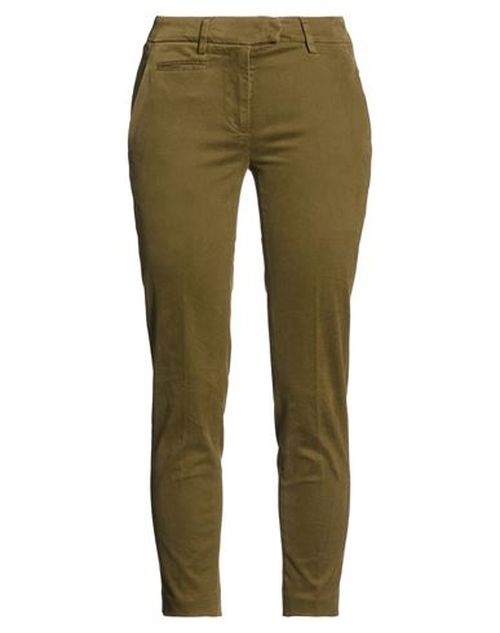 Woman Pants Green Size 25 Cotton, Elastane