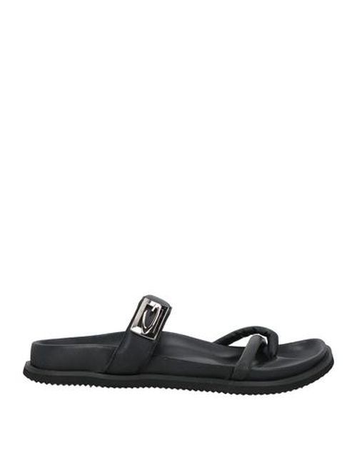 Woman Thong sandal Black Size 7 Leather