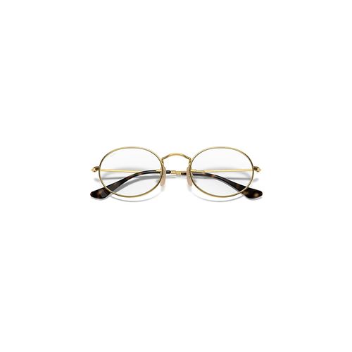 Ray-Ban Oval Optics Optical Arista Gold Frame Clear Lenses 51-21