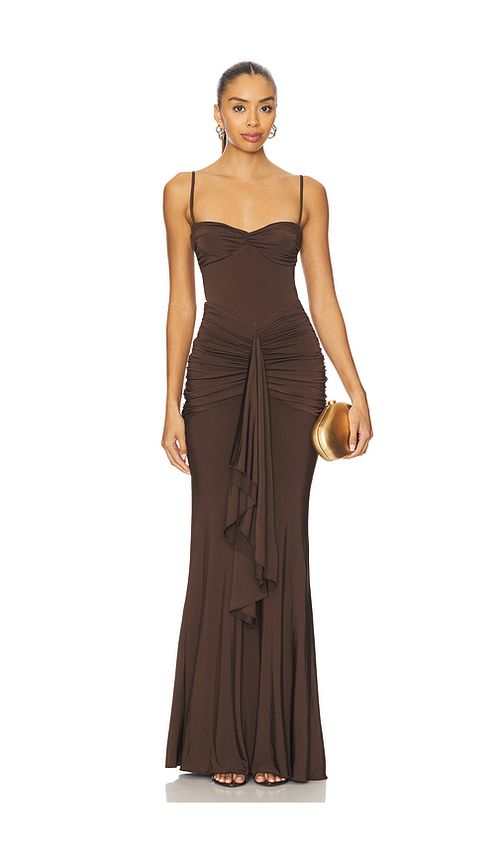 Lovers and Friends Emmy Maxi Dress in Brown. - S also in