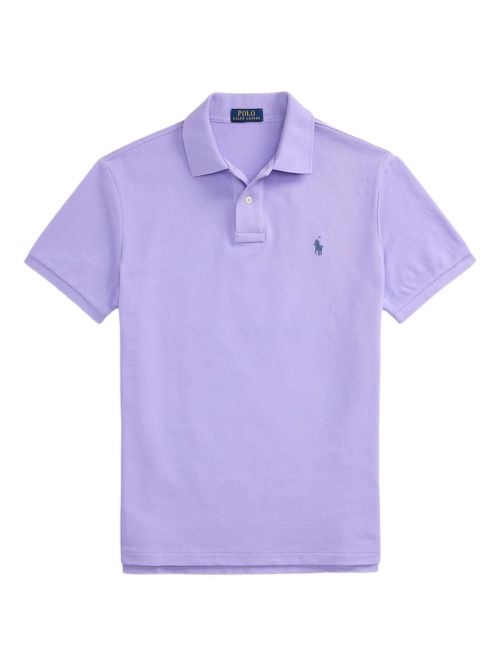 Short-sleeve polo shirt - Purple