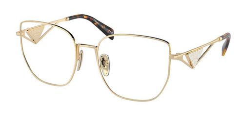 Prada PR A54VD Asian Fit Women's Glasses, Gold, Size 55
