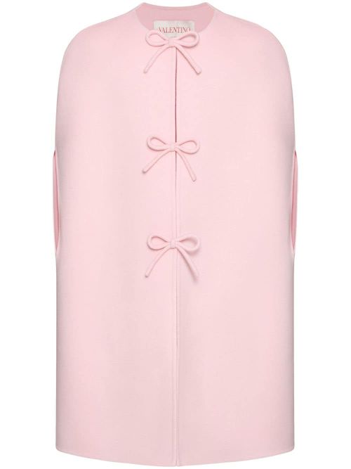 Bows virgin wool-cashmere blend - Pink