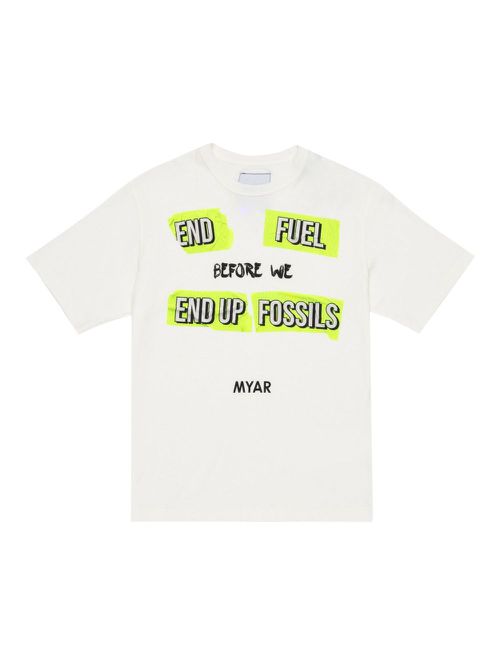 MYAR KIDS text-print T-shirt - White