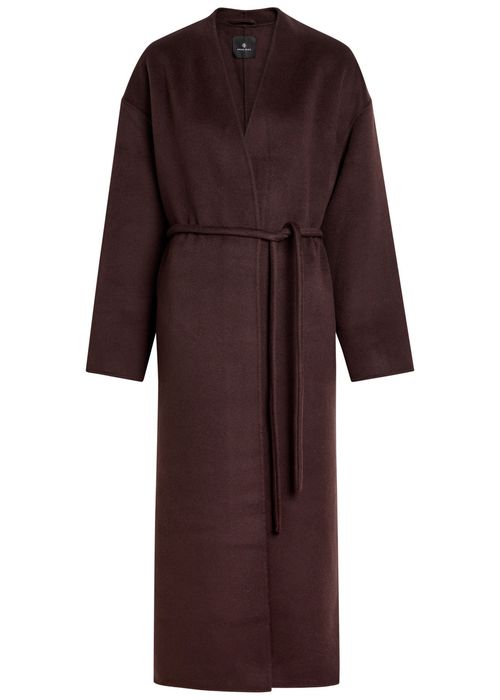 Hunter Belted Wool and Cashmere-blend Coat