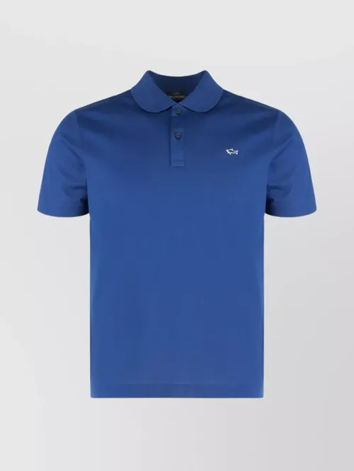 Paul & Shark - short sleeve polo shirt with side slit