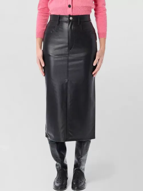 Isabel Marant Etoile - milauria midi skirt faux leather