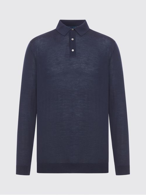 Polo Shirt Men color Blue
