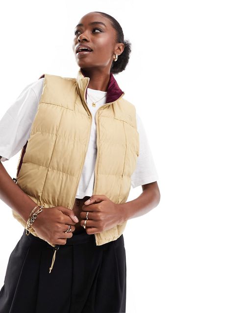 Lhotse reversible vest in beige-Neutral