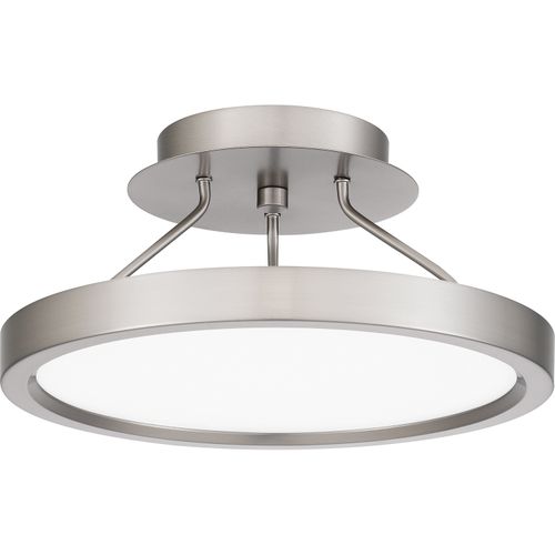 Outskirts LED Semi-Flush Mount in Brushed Nicke