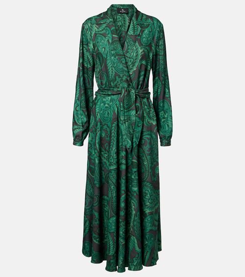 Belted midi dress