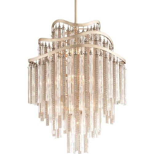 Chimera Pendant Light, Light, Large, Silver - Andrew Martin