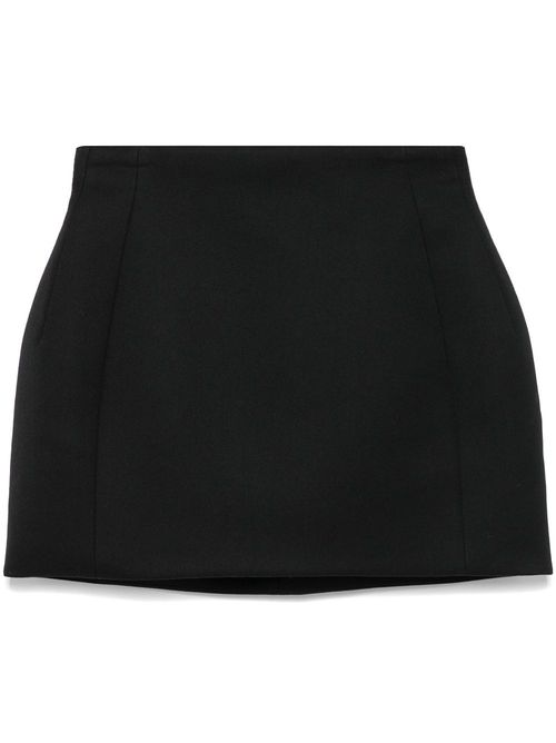 Sculpted mini skirt - Black