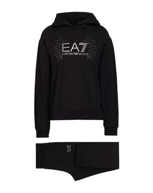 Ea7 Woman Tracksuit Black Size L Cotton, Modal, Elastane