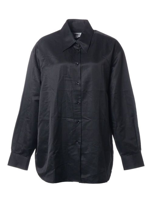 2020 back-print long-sleeve shirt - Black