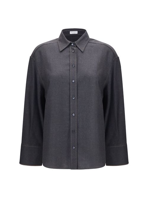 Virgin Wool Shirt — Gray