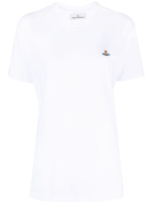 Orb-embroidered cotton T-shirt