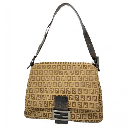Fendi Brown Nylon Canvas Handbag Pre-Owned