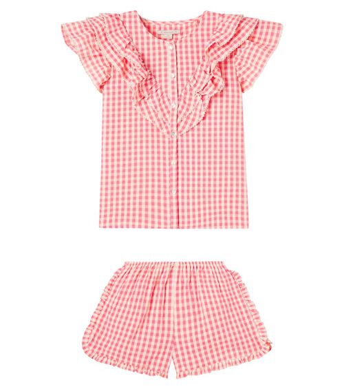 Konges Sløjd Kim cotton shirt and shorts set