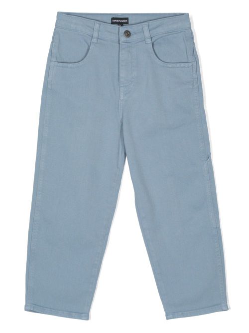 Mid-rise straight-leg jeans - Blue