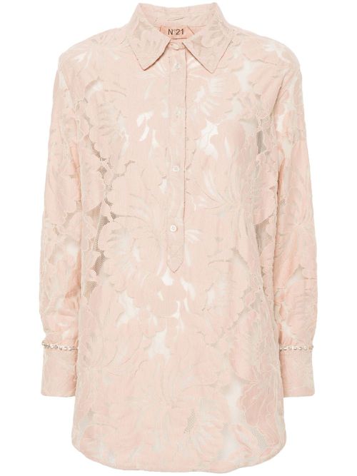 Corded-lace blouse - Pink