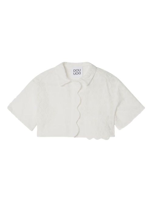 Douuod Kids cotton shirt - White