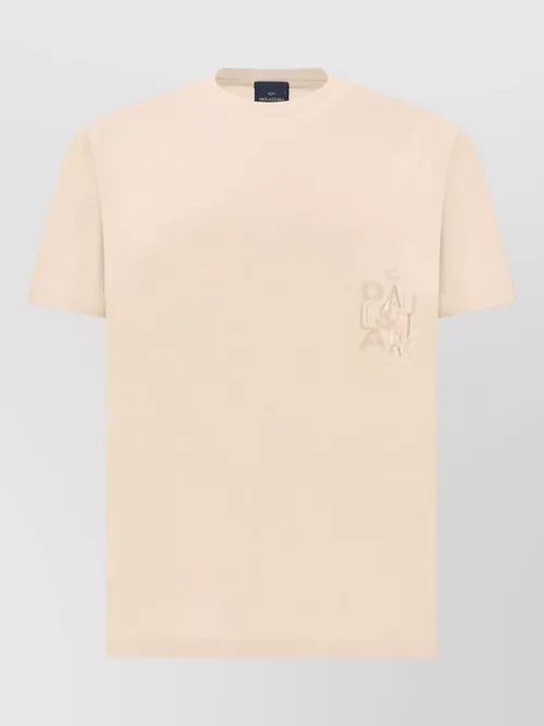 Paul & Shark - jersey t shirt bold embroidery cotton