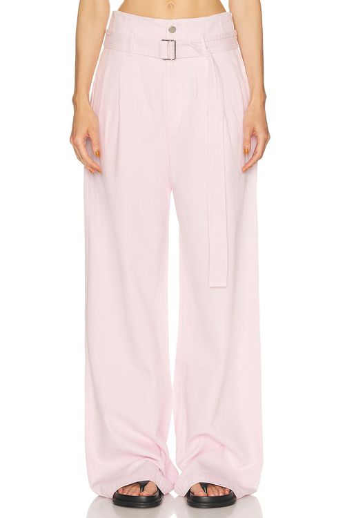 AGOLDE X Maria McManus Corset Wide Leg in Stone Wash Powder Pink - Pink. 24 also , 27