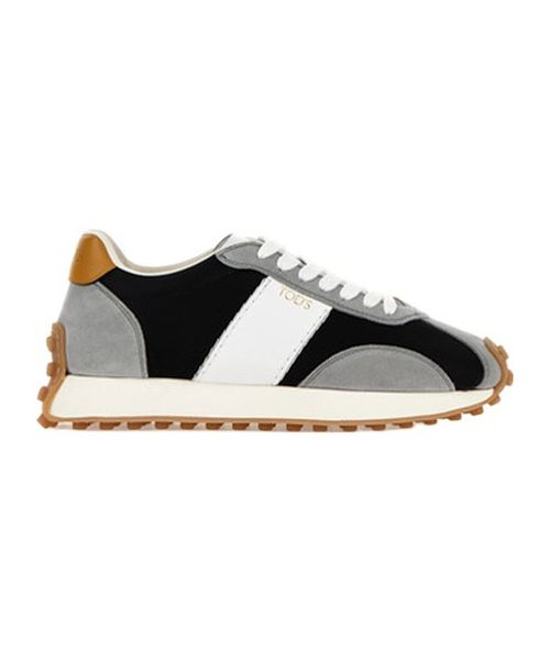 Suede-trimmed sneakers