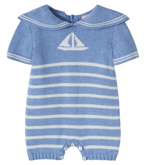 Baby Adrin knitted cotton playsuit