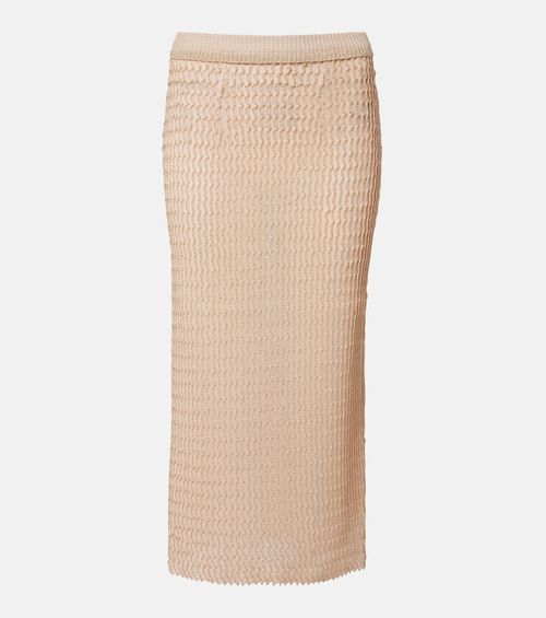 Knitted midi skirt