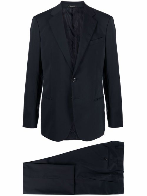 Single-breasted tailored suit - Blue
