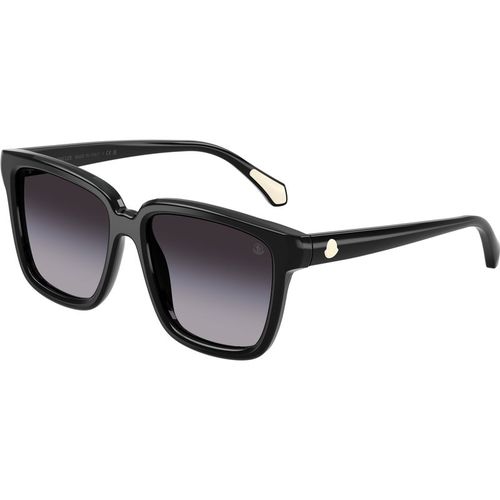 Moncler Unisex Moncler ME6026 CLASICO 30018G Gafas de sol Acetato Negro Gris Pillow Normal Matizado