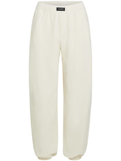 Essential Logo organic cotton track pants - Neutrals