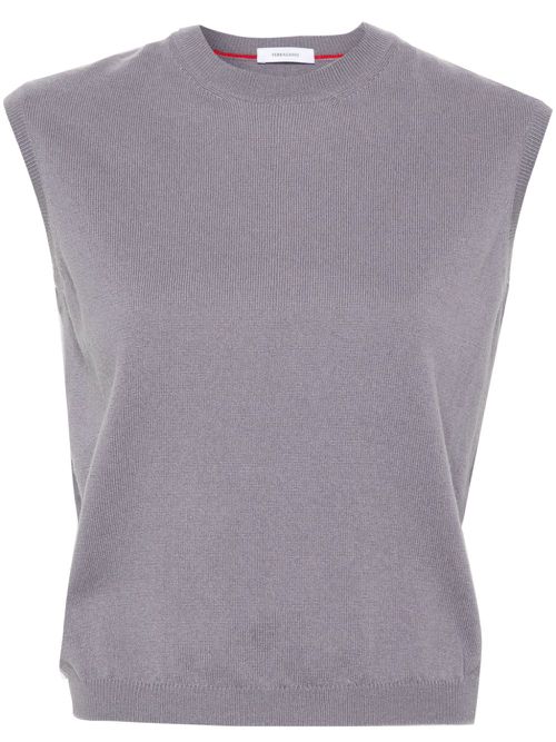 Fine-knitted top - Grey