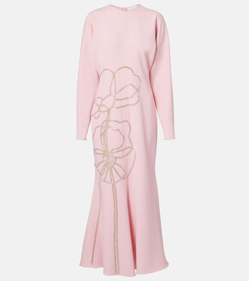 Avenna embellished crêpe midi dress