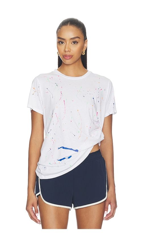 Michael Lauren T-SHIRT BOYFRIEND ROMAN en White. XS. Also en S, M