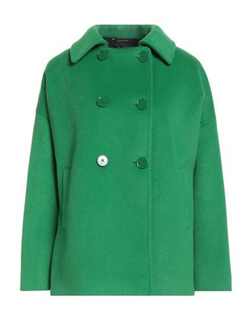 Woman Coat Green Size 10 Polyester
