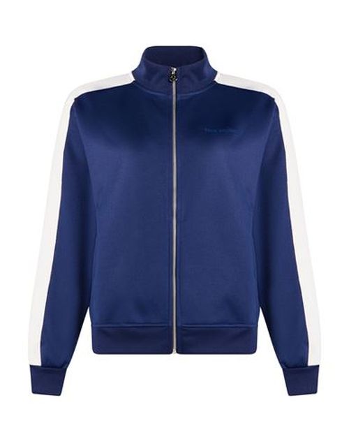Woman Sweatshirt Blue Size L Cotton, Polyester