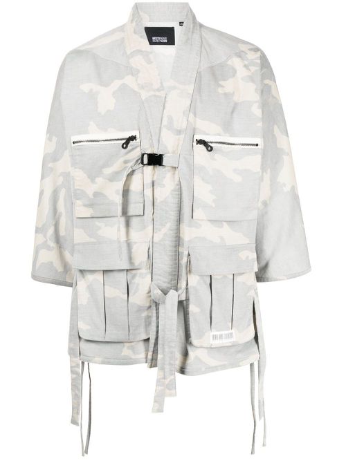 Corduroy camouflage jacket - White