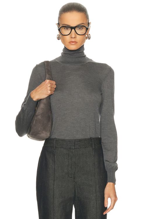 Adam Lippes Eve Sweater in Heather Grey - Grey. XS also in
