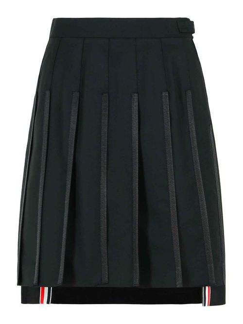 Black Wool Skirt