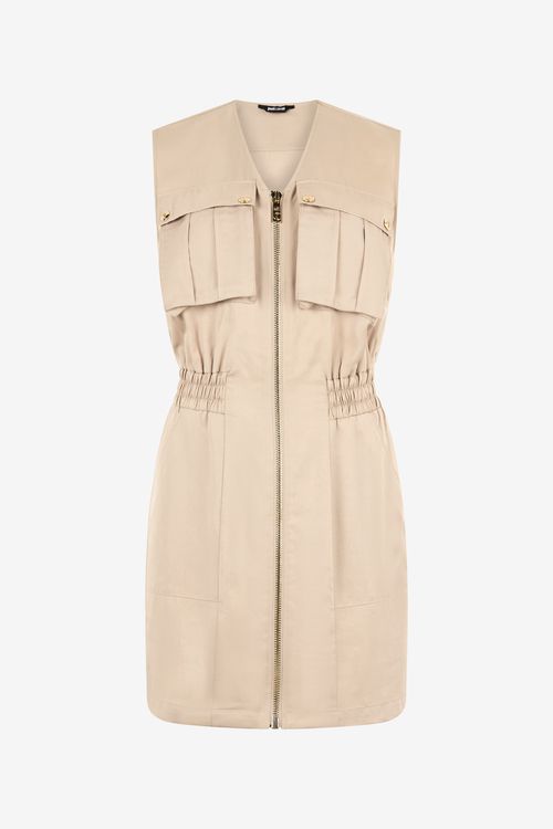 Mini Dress With Utility Pockets