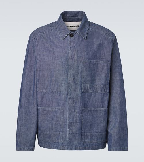 Cotton chambray overshirt