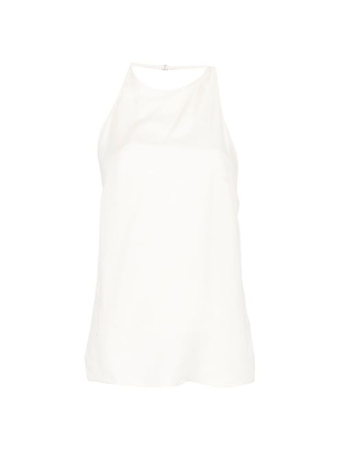 Twill silk top