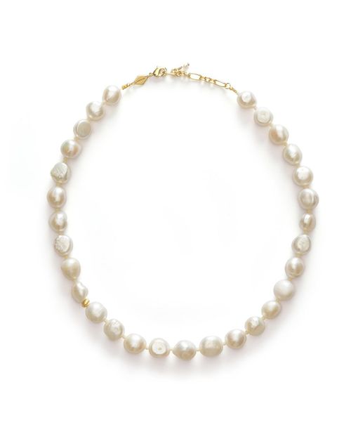 Anni Lu Necklace Stellar Pearly Gold ONESIZE