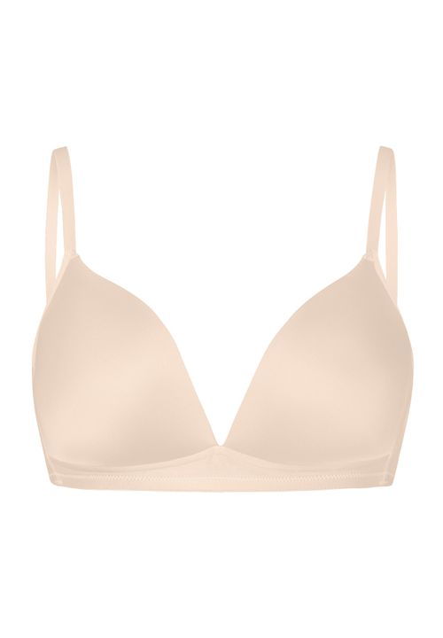 Satin Deluxe Padded Soft Cup Bra | Natural 71071-858