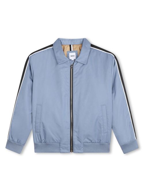 Side-stripe jacket - Blue