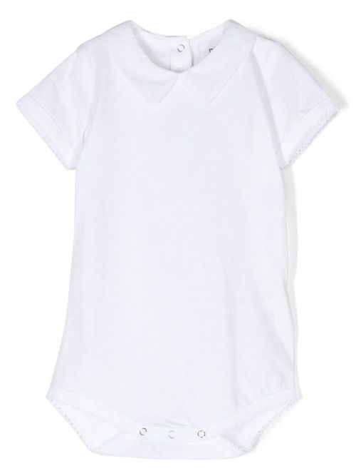 Short-sleeve cotton bodysuit - White
