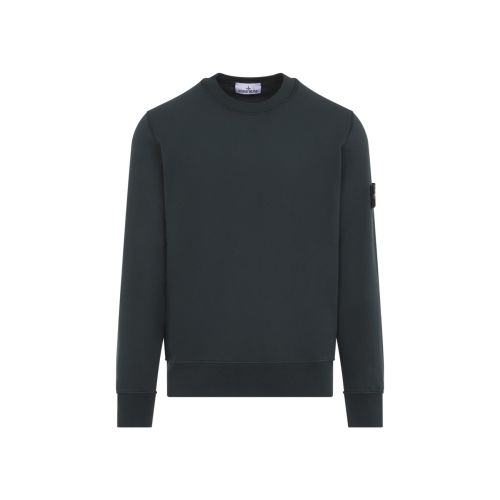 Dark Green Solid Sweatshirt